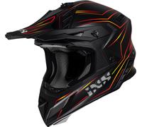 IXS iXS189FG 2.0 Casco Motocross, nero opaco/rosso, Taglia XS (53/54)