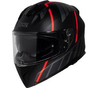 IXS iXS217 2.0 Casco, nero opaco/rosso, Taglia XXL (63/64)