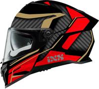 IXS iXS912 SV 2.0 Blade Casco, nero opaco/rosso, Taglia M (57/58)