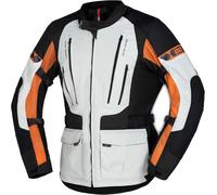 IXS Lennik-ST, giacca tessile impermeabile M male Nero/Grigio Chiaro/Arancione