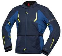 IXS Lennox-ST, giacca tessile impermeabile M male Blu Scuro/Blu/Giallo