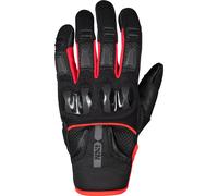 IXS Matador-Air 2.0 Guanti da moto, nero/rosso, Taglia L