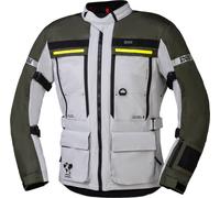 IXS Montevideo-Air 3.0, giacca in tessuto L male Grigio Chiaro/Verde Scuro