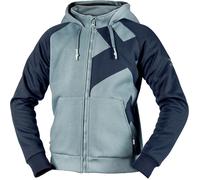IXS Rapid 1.0 Felpa con cappuccio e zip da moto, blu/grigio, Taglia S
