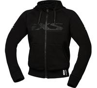 IXS Rapid 1.0 Felpa con cappuccio e zip da moto, nero, taglia 2XL per maschi