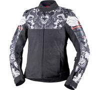 IXS Rapid-STX 2.1 Giacca tessile impermeabile per motociclette, nero/grigio chiaro, Taglia M