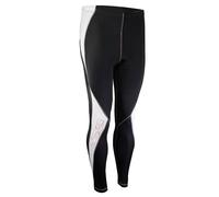 IXS Rino Pantaloni a compressione, nero-bianco, taglia XL per maschi
