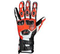 IXS RS-200 3.0, guanti L male Nero/Bianco/Rosso Fluo
