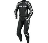 IXS RS-800 1.0 Abito in pelle da donna in due pezzi, nero/grigio/bianco, Taglia 44