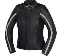 IXS Stripe Giacca da donna in pelle per moto, nero, Taglia 46