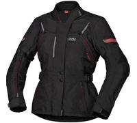 IXS Tour Liz-ST Giacca tessile da donna, nero/rosso, Taglia L