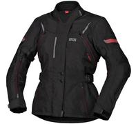 IXS Tour Liz-ST Giacca tessile da donna, nero/rosso, Taglia XS