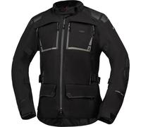 IXS Tourster STX 2.0 Giacca tessile da motocicletta impermeabile, nero, Taglia Short L
