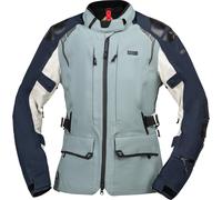IXS Tourster STX 2.0 Giacca tessile impermeabile per motociclette, Blu scuro/grigio, Taglia M