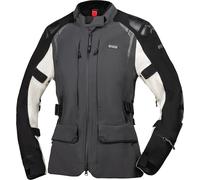 IXS Tourster STX 2.0 Giacca tessile impermeabile per motociclette, Grigio chiaro/grigio scuro/nero, Taglia L