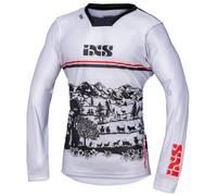 IXS Trigger 3.0 Maglia Motocross, nero-bianco-rosso, taglia S