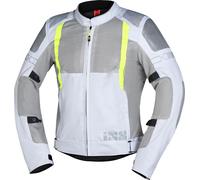 IXS Trigonis-Air, giacca in tessuto XL male Grigio Chiaro/Grigio/Giallo Fluo