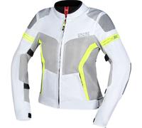 IXS Trigonis-Air, giacca tessile donna L female Grigio Chiaro/Grigio/Giallo Fluo