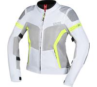 IXS Trigonis-Air Giacca tessile moto da donna, grigio-giallo, taglia 3XL per donne