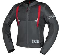 IXS Trigonis-Air Giacca tessile moto, grigio/rosso, Taglia 5XL