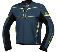 IXS TS-Pro ST+ impermeabile Giacca tessile moto, blu/neon giallo, Taglia XL