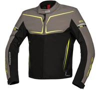 IXS TS-Pro ST+ impermeabile Giacca tessile moto, nero/grigio/giallo, Taglia XXL