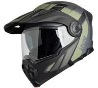 IXS Venture 1.0 Casco, nero opaco/grigio/verde, Taglia S (55/56)