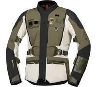 IXS Venture-GTX 1.0 impermeabile Giacca tessile moto, grigio/verde, Taglia L