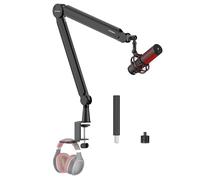IXTECH Braccio per microfono girevole a 360° Braccio per microfono con supporto da scrivania completamente regolabile per podcast video radio registrazione in studio robusto e universale VALIANT Pro