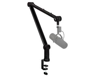 IXTECH Braccio per microfono girevole a 360° regolabile robusto braccio per microfono in acciaio inox supporto da tavolo braccio pieghevole a forbice braccio stabile per microfono per radio studio