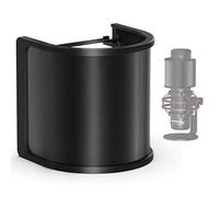 IXTECH Filtro pop microfono, schermo pop con rete metallica e filtro in schiuma, microfono palmare copertura parabrezza Pop Shield, accessori per microfono per podcast registrazione vlogging streaming