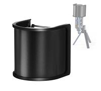 IXTECH Filtro pop per microfono, schermo pop per microfono con rete metallica e filtro in schiuma, copertura antivento per microfono portatile, protezione anti-rumore, accessori per microfono per