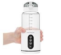 IXTECH Scaldabiberon Portatile a Batteria, Scalda Biberon Neonato Temperatura Regolabile, da Viaggio Capacità 300 ml