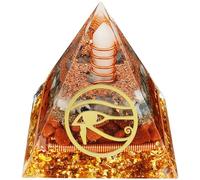 IXTIX Orgonite Piramide Reiki Healing cristallo naturale, cristalli curativi per meditazione divinazione, equilibrio yoga, 6 x 6 cm, pietre portafortuna per 12 segni zodiacali (quarzo rosa n. 1)