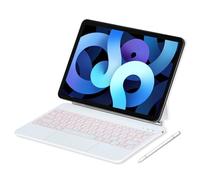 IXTRA Custodia Magic Keyboard per iPad Air 11″ M3/M2 2025/2024, iPad Pro 11″ 4a/3a/2a/1°, iPad Air 10.9″ 5°/4°, tastiera magica sottile con supporto a sbalzo galleggiante Trackpad retroilluminato