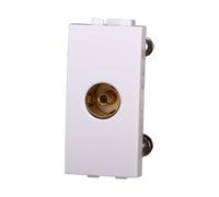 Ixtrima Connettore Presa TV Terminale Femmina Colore BIANCO Compatibile Con Bticino Living Light/international 1pz