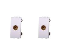Ixtrima Connettore Presa TV Terminale Femmina Colore BIANCO Compatibile Con Bticino Living Light/international 2pz