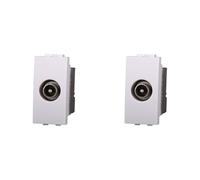IXTRIMA Connettore Presa TV Terminale Maschio Colore BIANCO Compatibile Con Bticino Living Light/INTERNATIONAL 2PZ