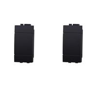 IXTRIMA Copriforo Falso Polo, Compatibile Con Bticino Living Light set 4 pezzi (Nero)