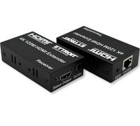 IXTRIMA Extender HDMI 4K UHD su Cavo LAN (3840 * 2160) 30Hz, Trasmettitore e Ricevitore, Supporto Cat 5E/6 fino a 120 Metri