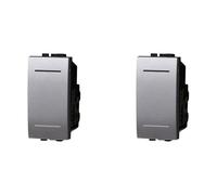 IXTRIMA Interruttore 1P 16A Unipolare Colore GRIGIO Compatibile Con Bticino Living International/LIGHT