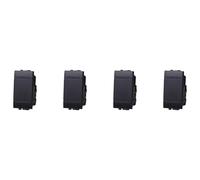 IXTRIMA Interruttore 1P 16A Unipolare Colore Nero Compatibile Con Bticino Living International/Light 4 PZ