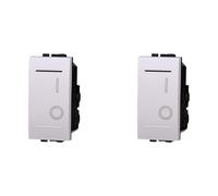 IXTRIMA Interruttore Bipolare 0-1 16A Colore BIANCO Compatibile Con Bticino Living Light set 2 pz