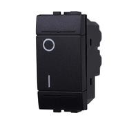 IXTRIMA Interruttore Bipolare 0-1 16A Colore Nero Compatibile Con Bticino Living International/LIGHT 1 PZ