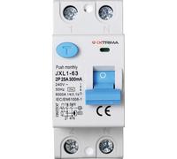 IXTRIMA Interruttore Differenziale Puro 2P 25A 300mA 220V-6KA 300mA per Guida DIN - 2 Moduli DIN - Protezione Circuiti e Sicurezza Impianti
