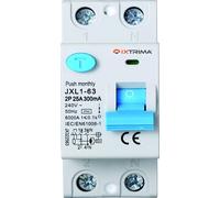 IXTRIMA Interruttore Differenziale Puro 2P 25A 300mA 220V-6KA 300mA per Guida DIN - 2 Moduli DIN - Protezione Circuiti e Sicurezza Impianti