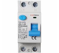 IXTRIMA Interruttore Differenziale Puro 2P 63A 300mA 220V-6KA 300mA per Guida DIN - 2 Moduli DIN - Protezione Circuiti e Sicurezza Impianti