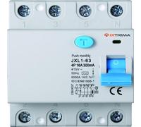 IXTRIMA Interruttore Differenziale Puro 4P 16A 300mA 380V-6KA 300mA per Guida DIN - 4 Moduli DIN - Protezione Circuiti e Sicurezza Impianti