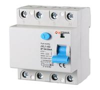 IXTRIMA Interruttore Differenziale Puro 4P 16A 30mA 380V-6KA 30mA per Guida DIN - 4 Moduli DIN - Protezione Circuiti e Sicurezza Impianti