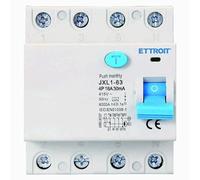 IXTRIMA Interruttore Differenziale Puro 4P 16A 30mA 380V-6KA 30mA per Guida DIN - 4 Moduli DIN - Protezione Circuiti e Sicurezza Impianti